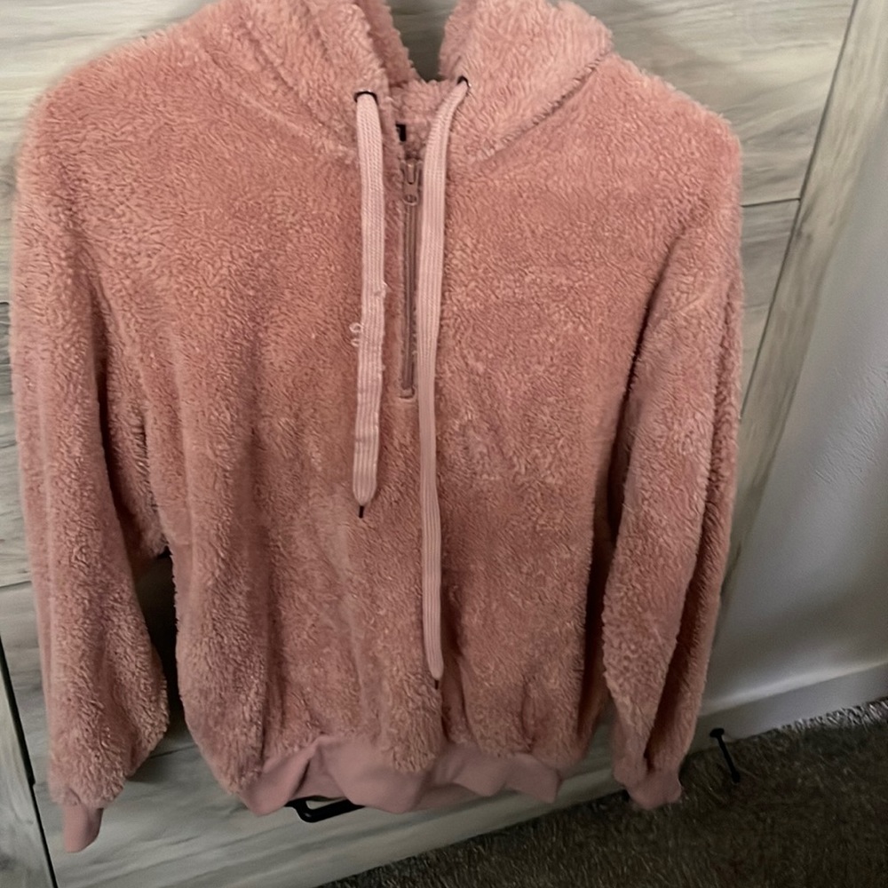 Pink fluffy coat
